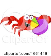 Poster, Art Print Of Crab With Analytic Sign
