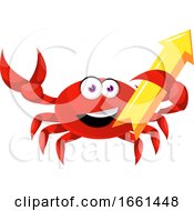 Poster, Art Print Of Crab With Arrow Sign
