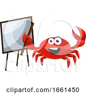 Poster, Art Print Of Crab With Blackboard