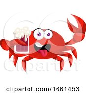 Poster, Art Print Of Crab With Beer