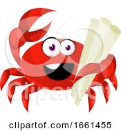 Poster, Art Print Of Crab Holding Plans