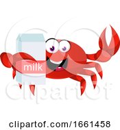 Poster, Art Print Of Crab With Milk