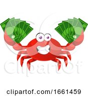Poster, Art Print Of Crab With Money
