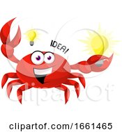 Poster, Art Print Of Crab Having A Idea