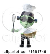 3d Child Frankenstein Makes A Cake by Steve Young
