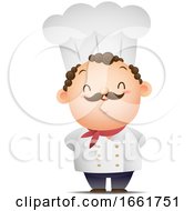 Poster, Art Print Of Male Chef Standing Proudly