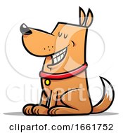 Poster, Art Print Of Cartoon Good Dog Sitting