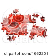 Poster, Art Print Of 3d Blood Jigsaw