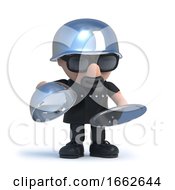 3d Biker Offers Silver Service by Steve Young