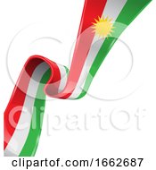 Kurdistan Ribbon Flag by Domenico Condello