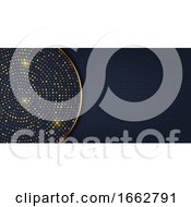 Poster, Art Print Of Elegant Banner Design With Golden Dots