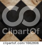 Poster, Art Print Of Abstract Background With Grunge Metal On Old Paper Texture