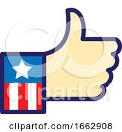 American Hand Thumbs Up Icon by patrimonio