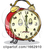 Vintage Alarm Clock Sleeping Cartoon