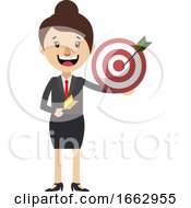 Poster, Art Print Of Woman With Target