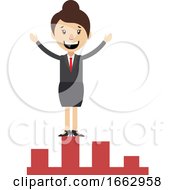 Woman On Stock Increment
