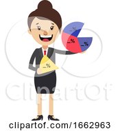 Poster, Art Print Of Woman With Analytics