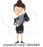 Poster, Art Print Of Woman With Credit Card