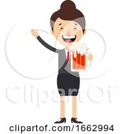 Poster, Art Print Of Woman Holding Beer