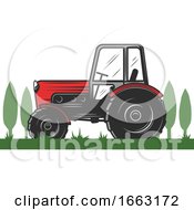 Poster, Art Print Of Red Tractor
