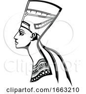 Black And White Egyptian Nefertiti