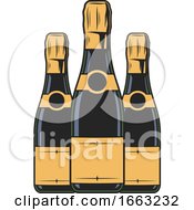 Poster, Art Print Of Wine Bottles