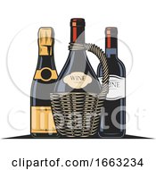 Wine Bottles by Vector Tradition SM