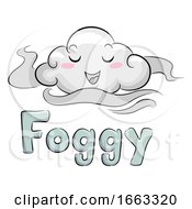 Poster, Art Print Of Mascot Cloud Foggy Illustration