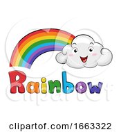 Poster, Art Print Of Mascot Cloud Rainbow Illustration