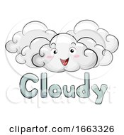 Poster, Art Print Of Mascot Cloudy Day Illustration