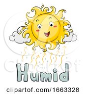 Poster, Art Print Of Mascot Sun Humid Illustration