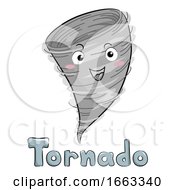 Mascot Tornado Weather Illustration