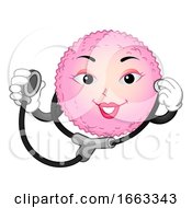 Mascot Egg Cell Check Up Illustration