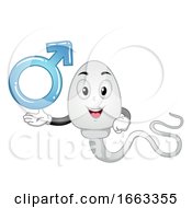 Mascot Sperm Male Illustration by BNP Design Studio