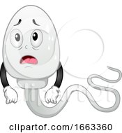 Sperm Mascot Hot Illustration by BNP Design Studio