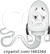 Sperm Mascot Unhealthy Illustration