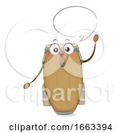 Mascot Conga Speech Bubble Illustration