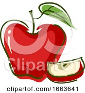 Poster, Art Print Of Apple Superfood Illustration