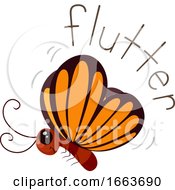 Poster, Art Print Of Butterfly Sound Flutter Illustration