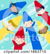 Poster, Art Print Of Kids Crayons Primary Colors Illustration