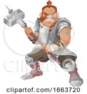 Poster, Art Print Of Dwarf In Armor