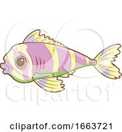 Poster, Art Print Of Cute Striped Fish