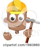 Poster, Art Print Of Boy With Hammer