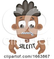 Poster, Art Print Of Boy Is Silent