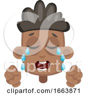Poster, Art Print Of Boy Is Crying Tears