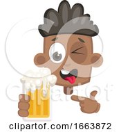Poster, Art Print Of Boy With Beer