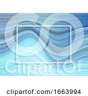 Poster, Art Print Of Warped Stripes Background With White Frame