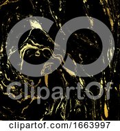 Poster, Art Print Of Black And Gold Marble Texture Background