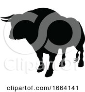 Poster, Art Print Of Bull Silhouette