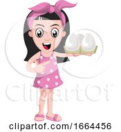 Poster, Art Print Of Girl With Eggs